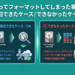 誤ってフォーマットしたデータの復旧事例｜「戻る」「戻らない」の境界線とNG行動