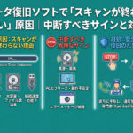 データ復旧ソフトのスキャンが終わらない！残り時間が増える原因と中断すべき危険なサイン