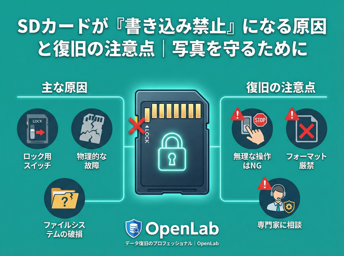 SDカードが「書き込み禁止」になる原因と復旧の注意点｜写真を守るために
