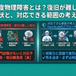 重度物理障害とは？復旧が難しい症状と、対応できる範囲の考え方