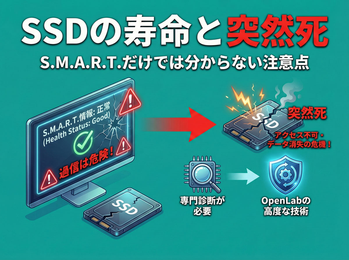 SSDの寿命と突然死｜S.M.A.R.T.だけでは分からない注意点