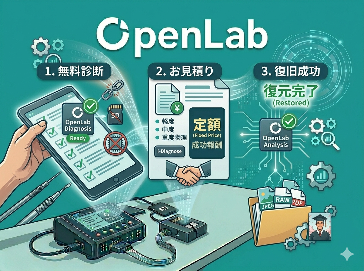 データ復旧の修理代はいくら？OpenLabの料金相場と「見積もりが変わる」納得の理由