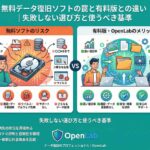 無料データ復旧ソフトの罠と有料版との違い｜失敗しない選び方と使うべき基準